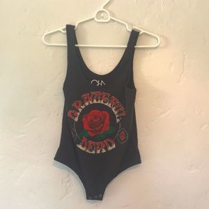 Chaser Grateful Dead Roses Bodysuit